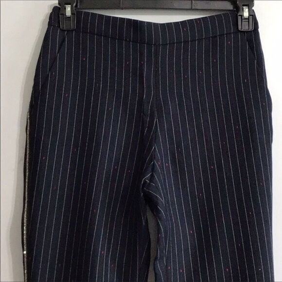Zadig & Voltaire Navy Myrtille Porta Stripes Pull-On Pants New With Tag Size 38 - Picture 5 of 13
